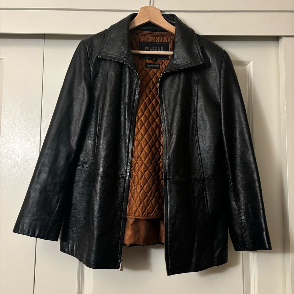 Wilsons Leather Pelle Studio jacket size large with Thinsulate